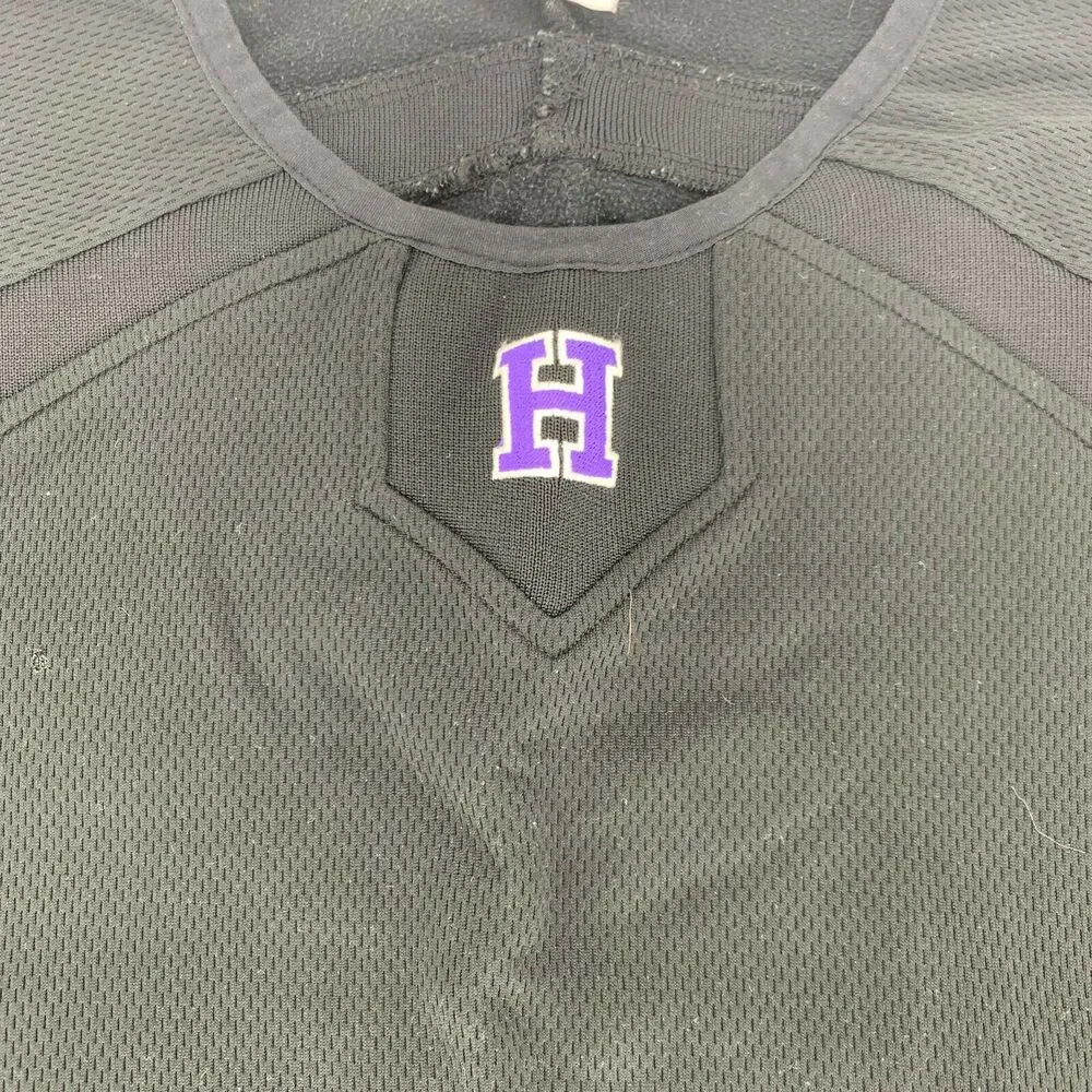 Majestic Black Jersey Purple H Men’s
